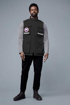 Chamarras Canada Goose Hombre México - The Journey Chalecos Negros KI6987532